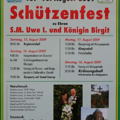 Festplakat Schützenfest 2009